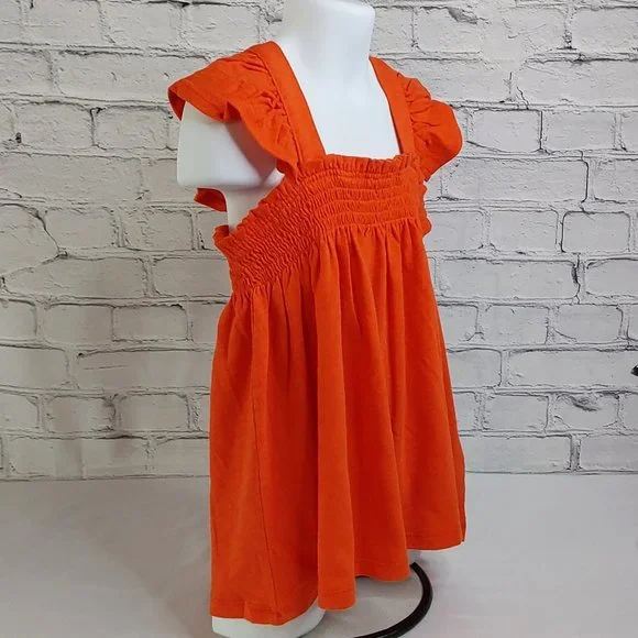 CREWCUTS RUFFLE SLEEVE TOP - Picture 2 of 13